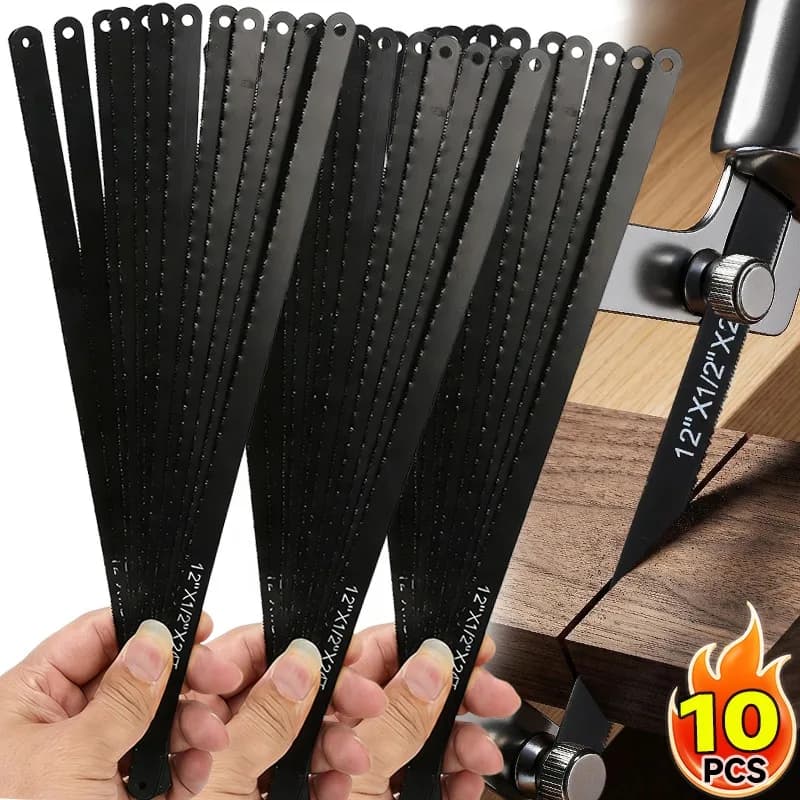 10 pcs universal saw blades mini hand saw blade cutting strip for aluminum acrylic panels home wood processing manual diy tool