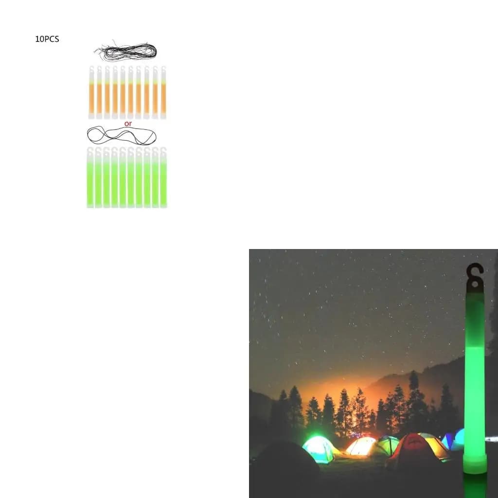 Q39E 10Pcs Industrial Grade Glow Sticks Bright SnapLights with 12 Hour Duration