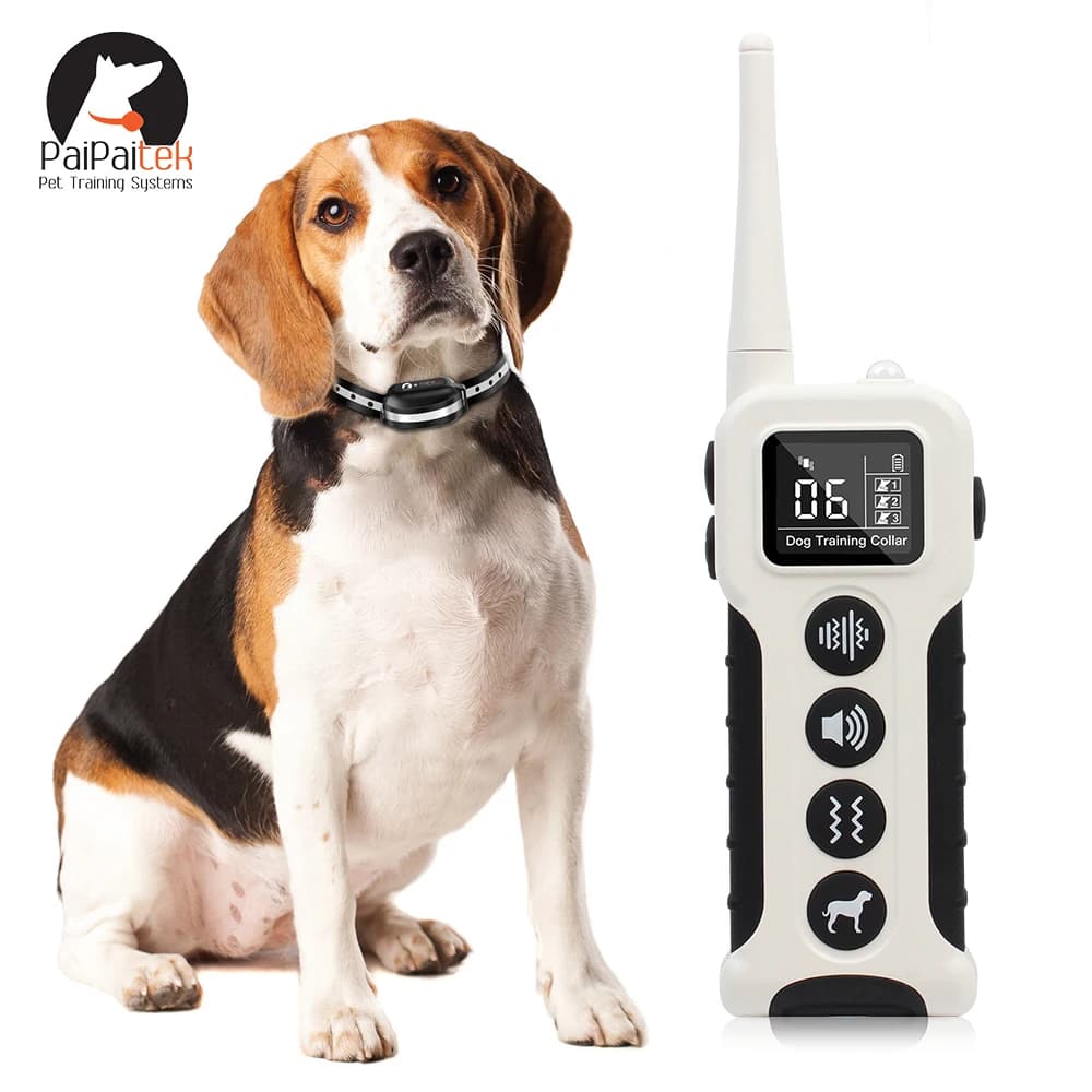 Collare vibrante per addestramento per cani con telecomando da 3300 piedi, collare per cani senza shock, 9 toni stile e collare vibrante per cani di taglia media