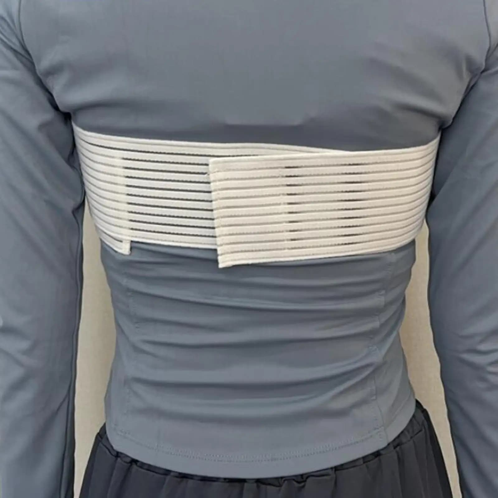 Fascia Elastica Sportiva per il Petto, Cintura Regolabile Stabilizzatrice del Seno per Yoga, Pilates, Palestra, Esercizio, Corsa e Fitness