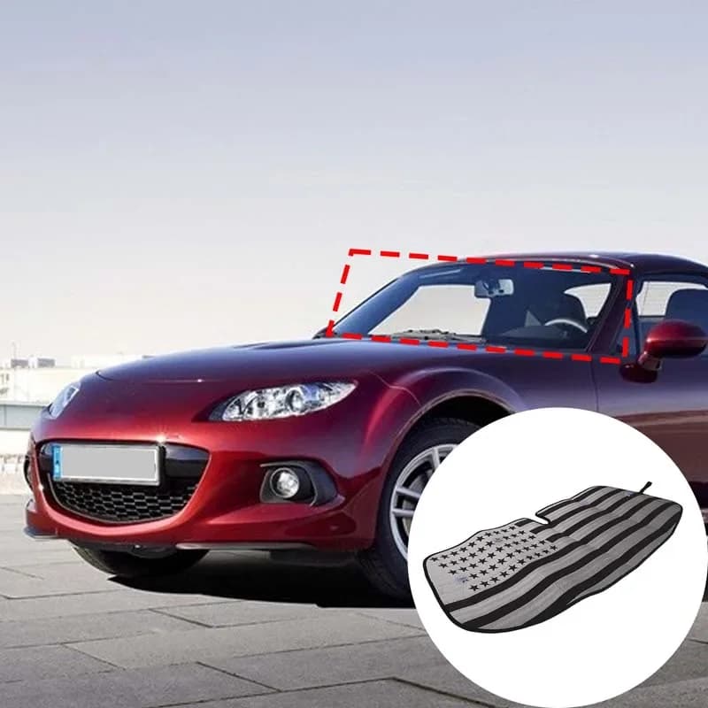 Per Mazda MX-5 NC 2009-2015 materiale composito Argento Auto parabrezza anteriore Parasole Auto Protezione solare pad Accessori auto