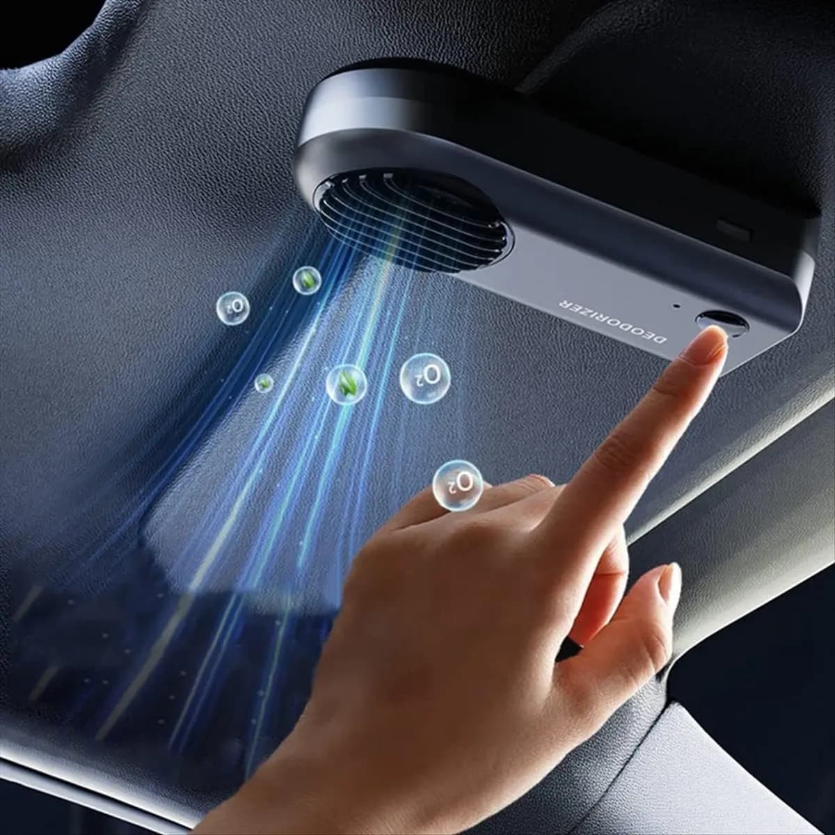 Top Car Odor Eliminator Elettronico Intelligente Frigorifero domestico Eliminatore di odori Purificatore di ozono Deodorante USB intelligente Bianco