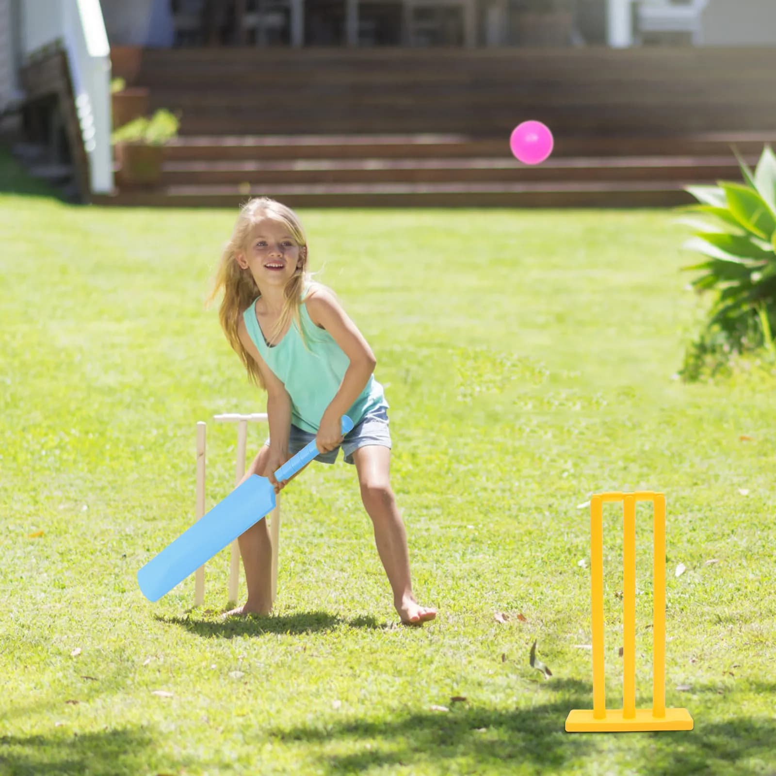 Set da cricket per bambini, materiale premium, sicuro, durevole, per un utilizzo prolungato, ottimo regalo per bambini, gioco da tavolo interattivo, divertimento per tutta la famiglia