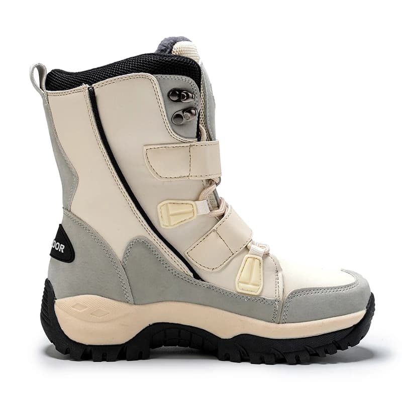 Scarponi da trekking invernali da donna Stivali da neve alti in peluche super caldi Trekking all'aperto Alpinismo Stivali tattici Tracciamento Trekking