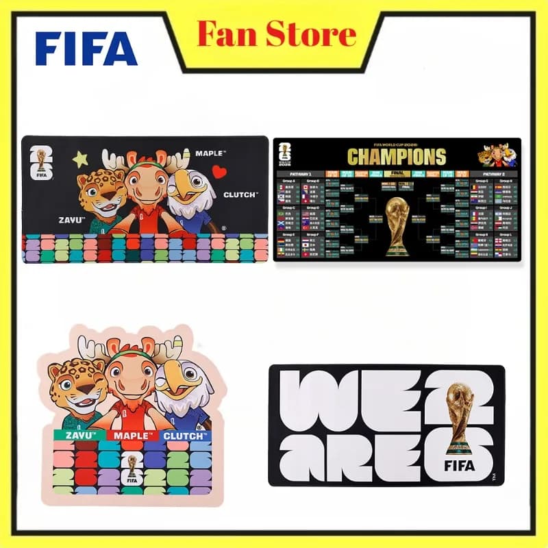 Tappetino per Mouse Grande FIFA 2026 World Cup USA Canada Messico, per Gaming e Ufficio, con Bordi Cuciti Spessi, Antiscivolo e Resistente all'Usura