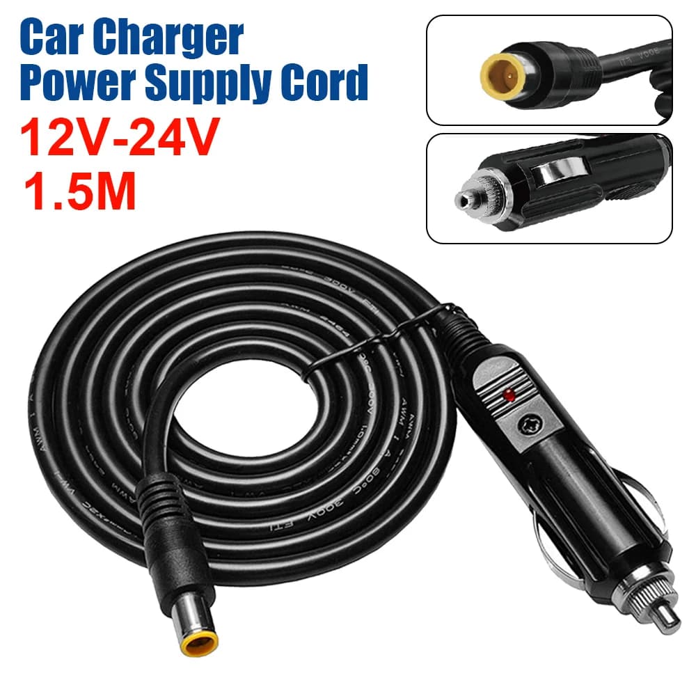 Dc7909 12V-24Vmaschio Spina lighter Cable 10A Car Power Cable Dvr Speakers Bluetooth Camera Gps Laptop