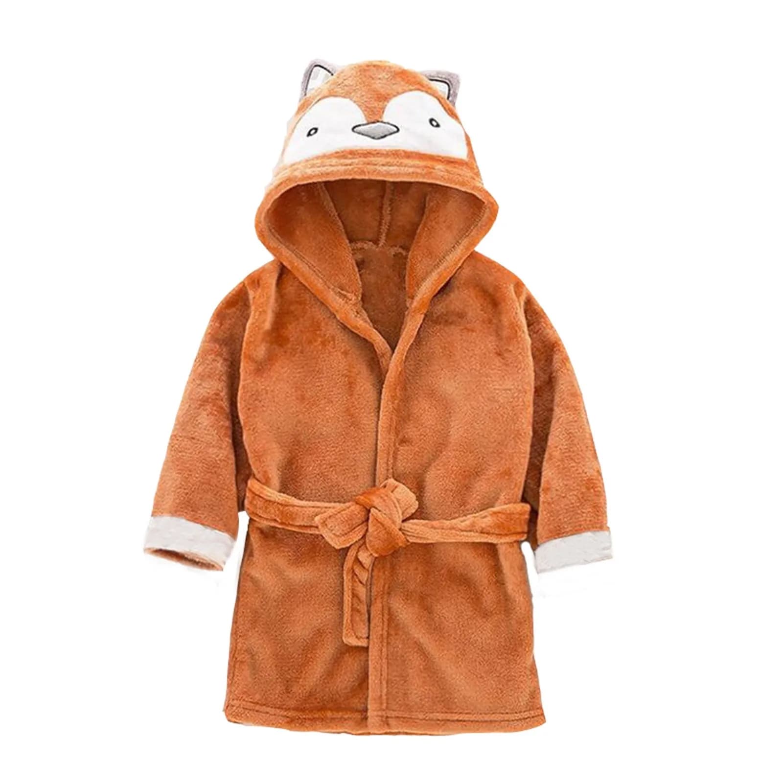 Nuovo Autunno Inverno Bambini Accappatoio con cappuccio Accappatoi per bambini Neonati maschi Ragazze Cartoon Animale Pigiama di flanella A maniche lunghe Asciugamano Accappatoio