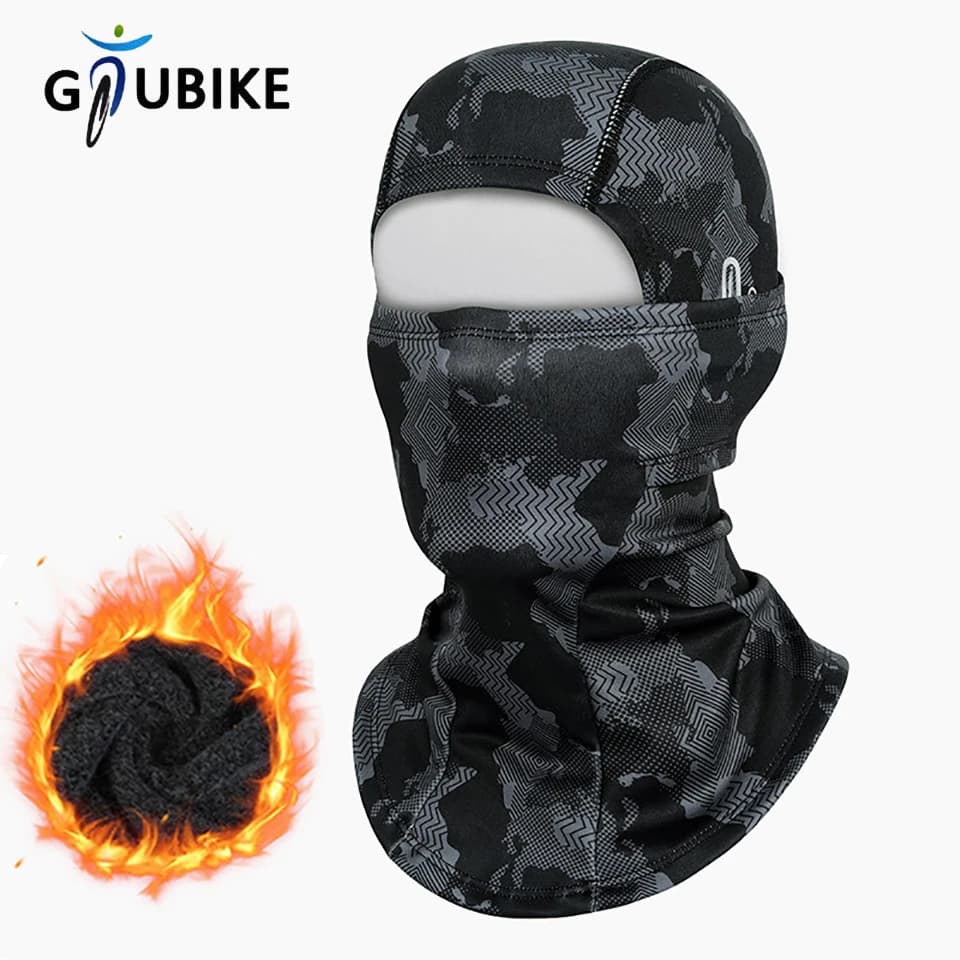 GTUBIKE Maschera a pieno facciale Sciarpa invernale calda Passamontagna Fodera per casco Pesca Sci Escursionismo Maschera per bici Copricapo traspirante antivento