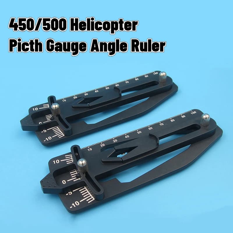 1 pz nero calibro di campo angolo righello strumento di debug del passo dell'elicottero goniometro per elicotteri 450/500