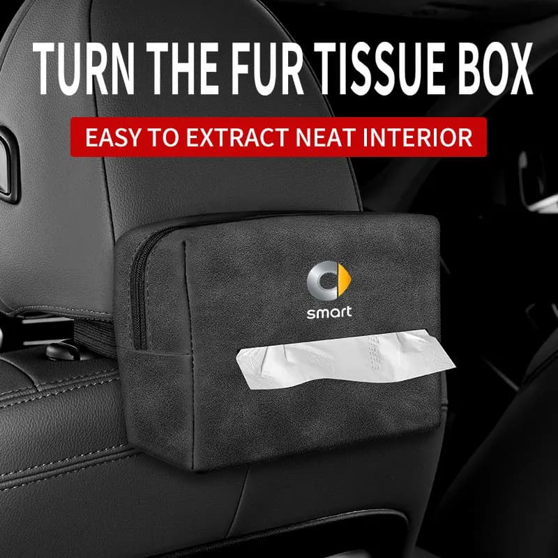 Protective cover for bag in woven suede for auto pop for Smart Two 451 450 452 453 454 Interior accessories for car seat box