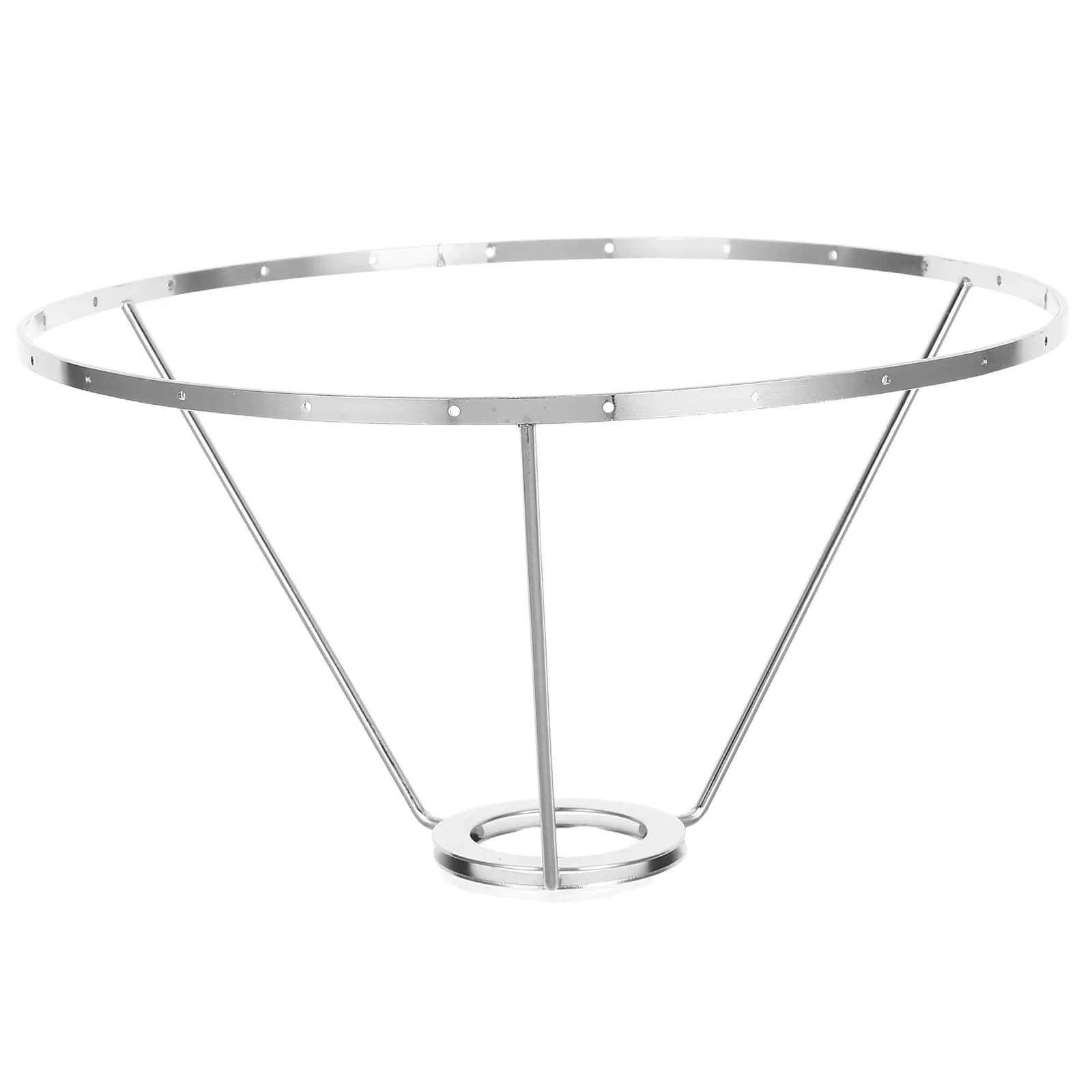 DIY Shell Lamp Frame Metal Pendant Lampshade Frame Chandelier Base 4Cm Top Inner Diameter for Desk Lamp Hanging Light Fixture