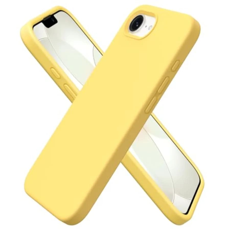Compatible with iPhone 17e Case and for iPhone 16e Case 6.1, Liquid Silicone 3 Layers Full Covered Soft Gel Rubber Shockproof C