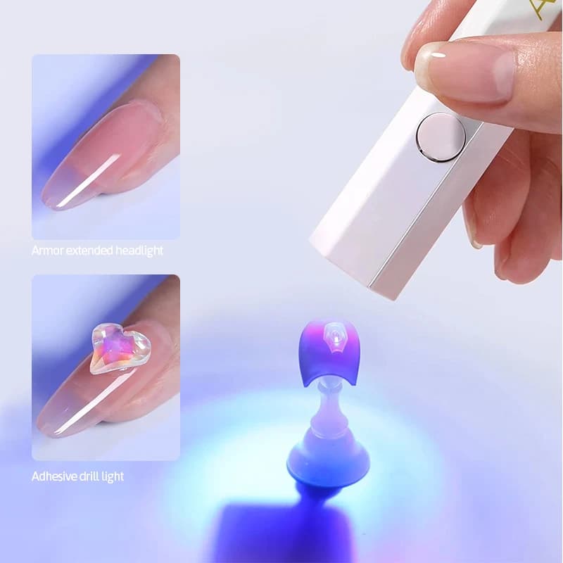 Mini lampada portatile per asciugatrice per unghie a luce UV lampada a LED portatile per la polimerizzazione dello smalto per Gel per unghie strumenti per unghie con penna ricaricabile USB
