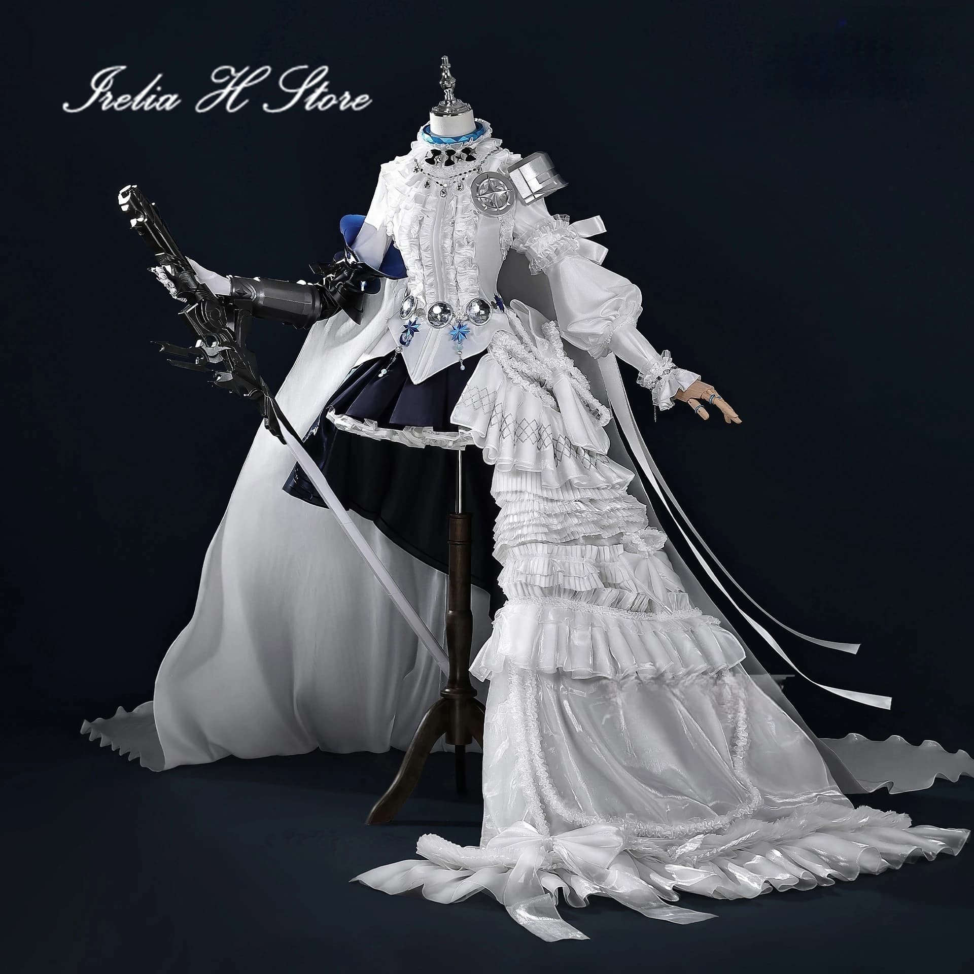 Irelia H Store Arknights Amiya Costume Cosplay Game Amiya Abito da festa per Halloween Costume da festa femminile per donna