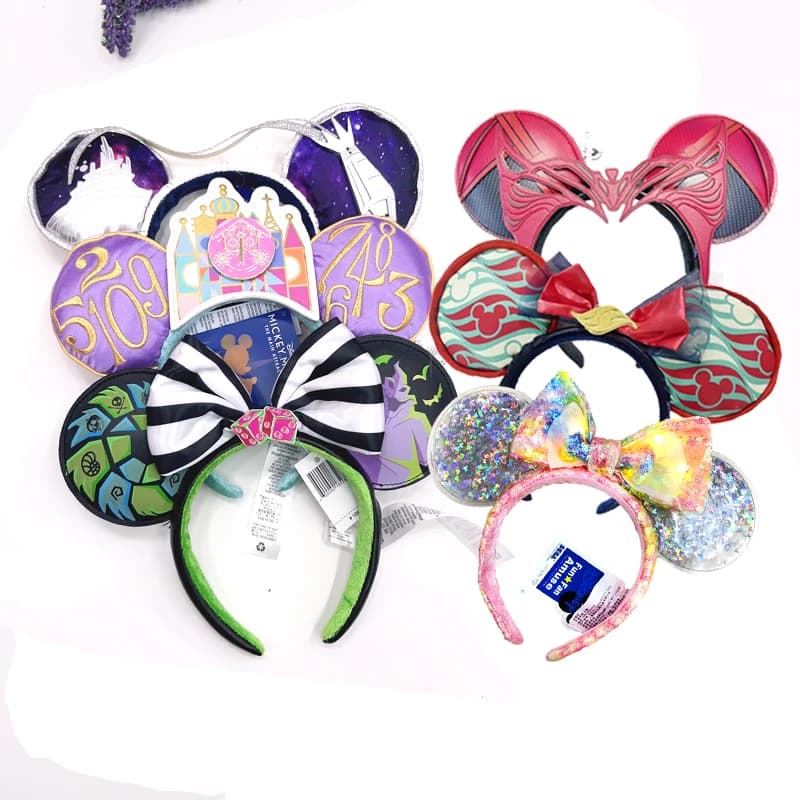 2025 Topolino Orecchie Fascia Disneyland Cerchietto per capelli giocattoli per bambini COSTUME Fascia Cerchietto per capelli Cosplay Peluche Regalo