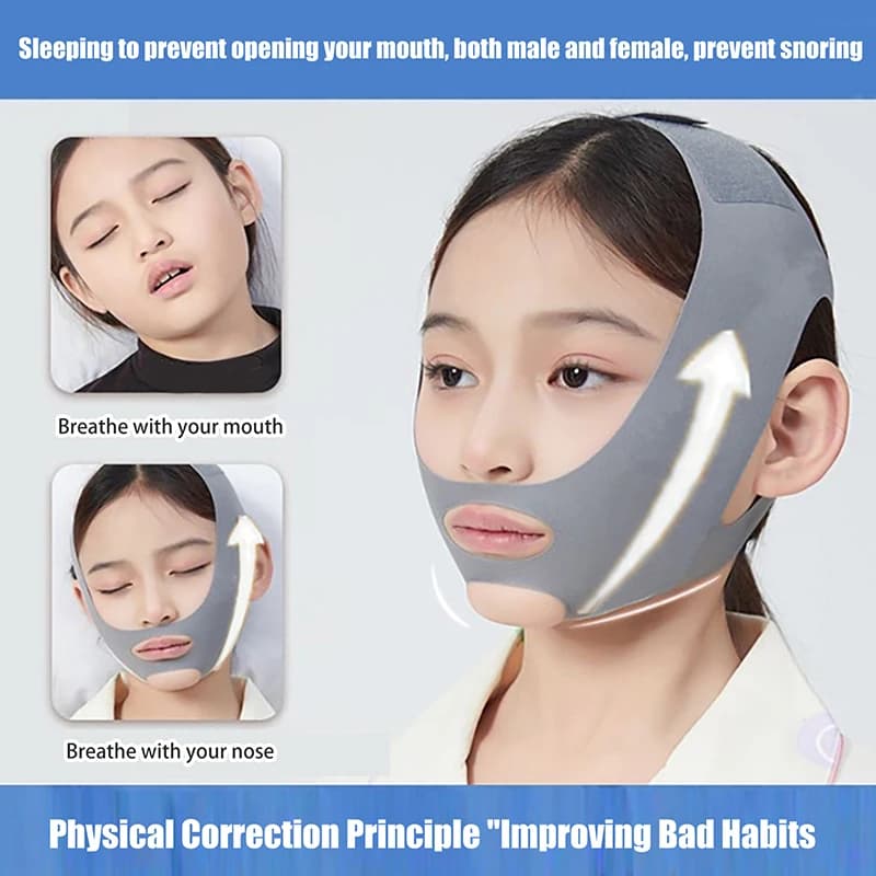 Children sleep anti-aberture of the mouth prevent opening of the mouth V-face bandaging faces mask skins strengthening correction habits of the child's sleep