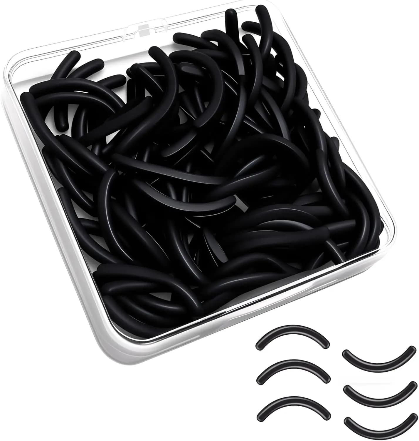 80PCS Eyelash Curler Refills - High Elasticity Silicone Pads for Tweezerman, Latex-Free & Hypoallergenic Replacement