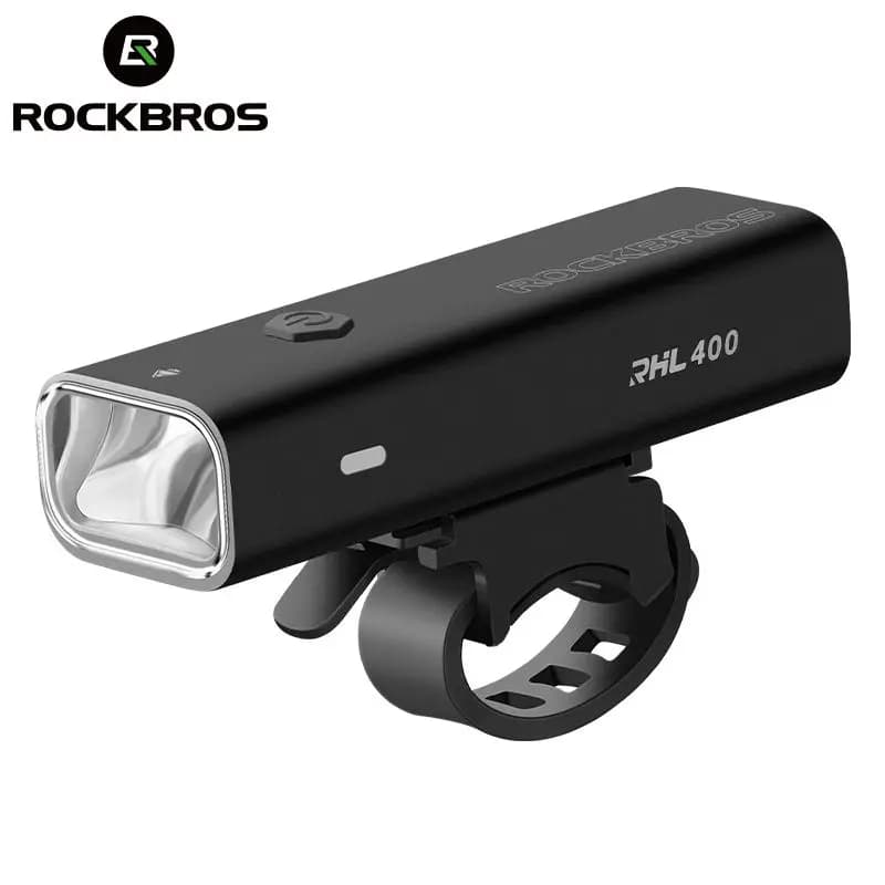 ROCKBROS Bicycle Lights Night Ride Strong Light Flashlight USB Charging Headlight Rainproof MTB Cycling Equipment YQ-QD400LM