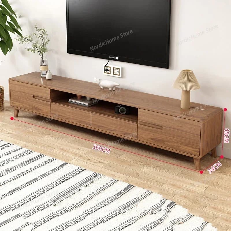Wood Retro Tv Table Center Coffee Monitor Universal Designer Storage Organizer Tv Stands Cabinets Archivadores Replica Furniture