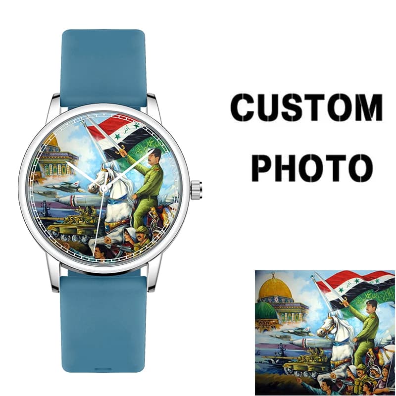 Stampa te stesso Orologio vuoto a sublimazione smontato cinturino in silicone unisex movimento al quarzo immagine personalizzata orologio da uomo e da donna