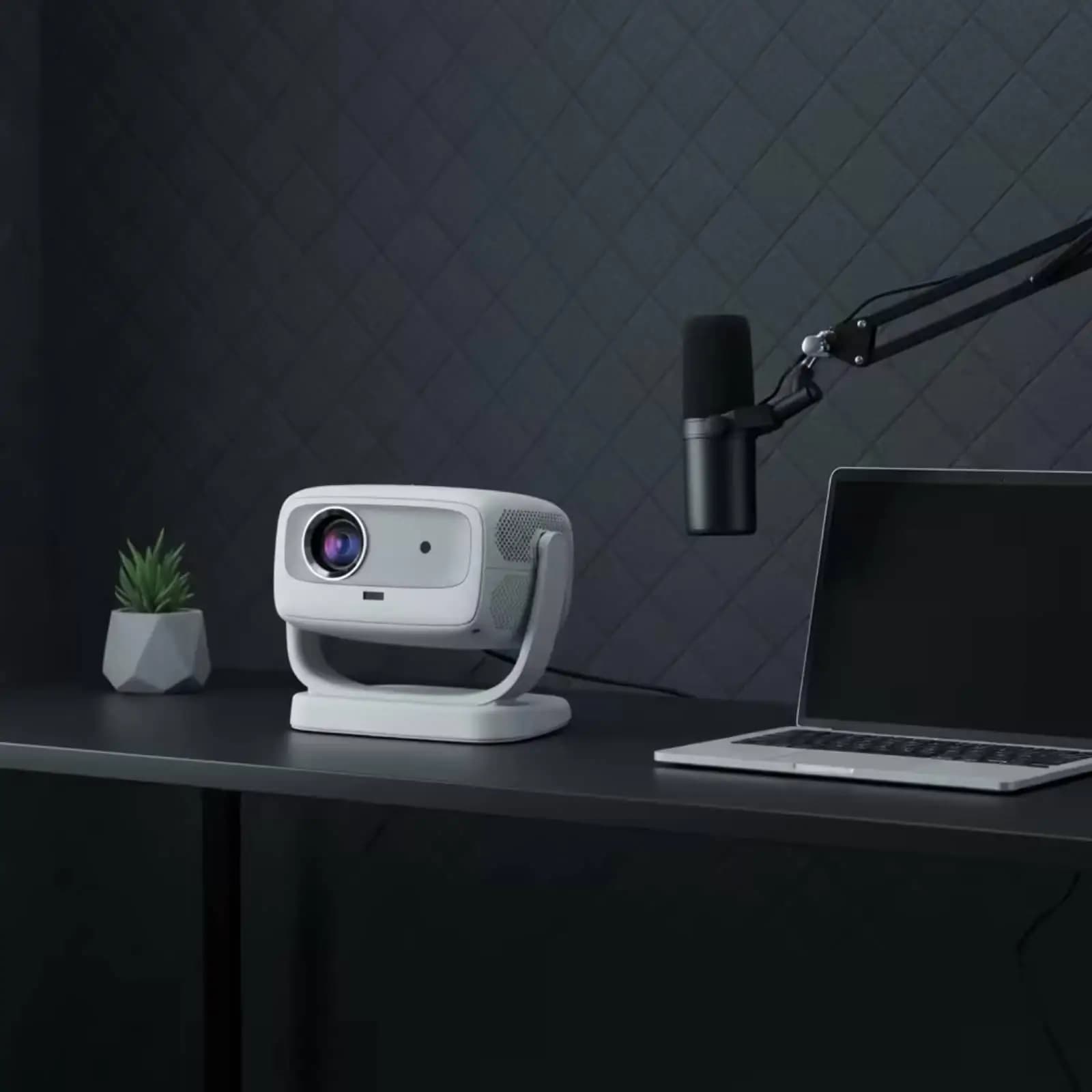 Smart Home Projector Adjustable Display Device Portable Monitor Stand for Living Room Entertainment
