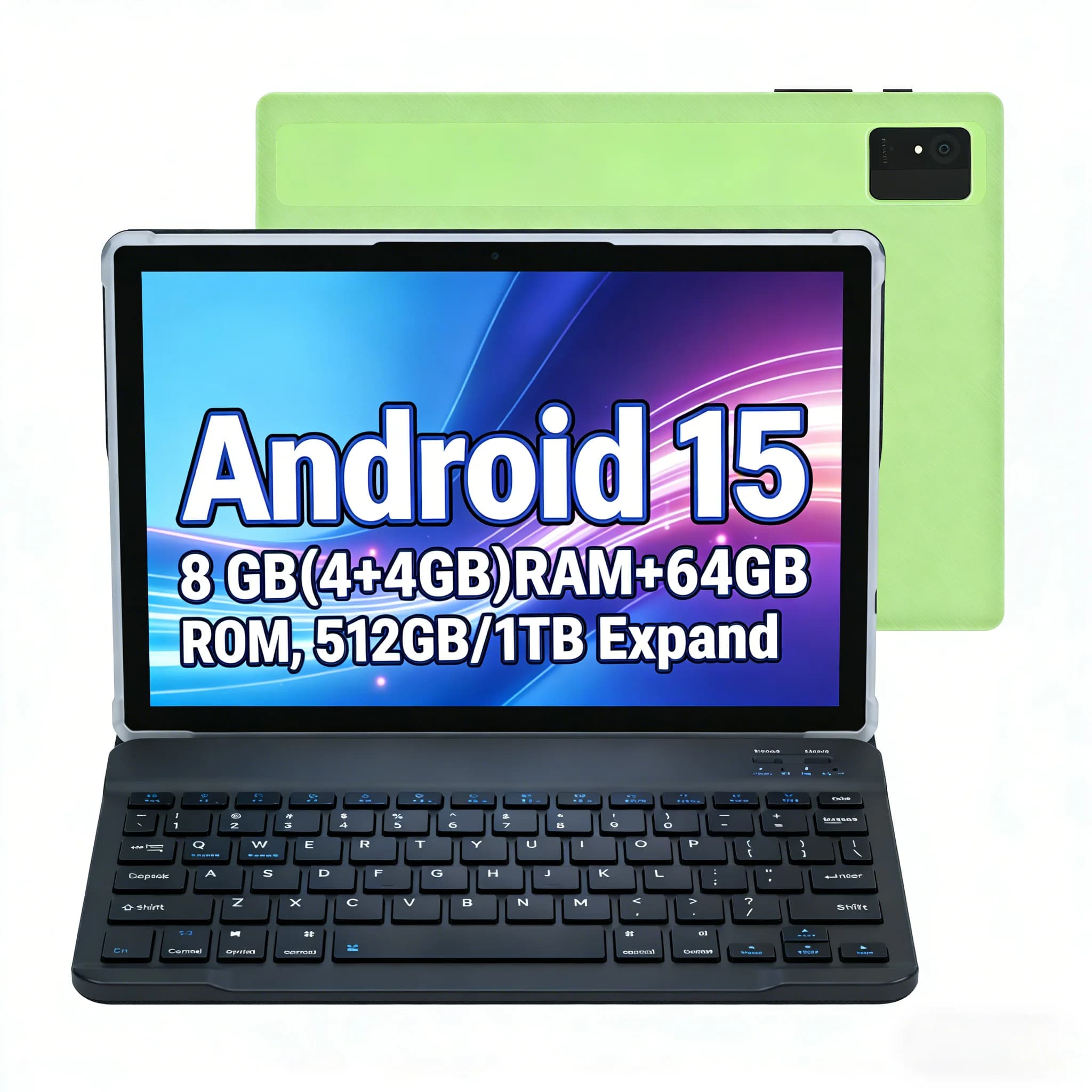 ANRY Tablet PC Android 15 da 10 Pollici, Octa Core, 8GB RAM, 64GB ROM Espandibile a 1TB, Batteria 5000mAh, Schermo Touch IPS HD, WiFi, Tablet Portatile