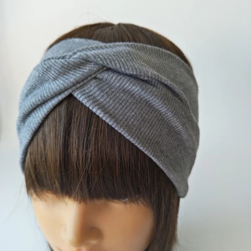 Fascia per capelli morbida a tinta unita con nodo incrociato per ragazze, turbante con fiocco carino, elastici per capelli, fascia per yoga, accessori per capelli da ragazza