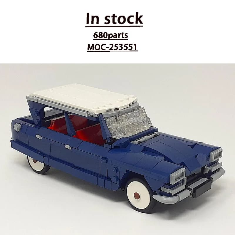 MOC-253551 Nuovo Modello di Supercar Sportiva Classica in Blocchi da Costruzione, 680 Pezzi, Regalo Creativo per Bambini e Ragazzi, Compleanno e Capodanno