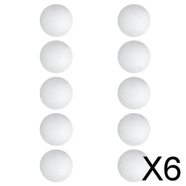 6x10 Palline da golf in schiuma EVA per esercizi di swing, allenamento e pratica, bianche