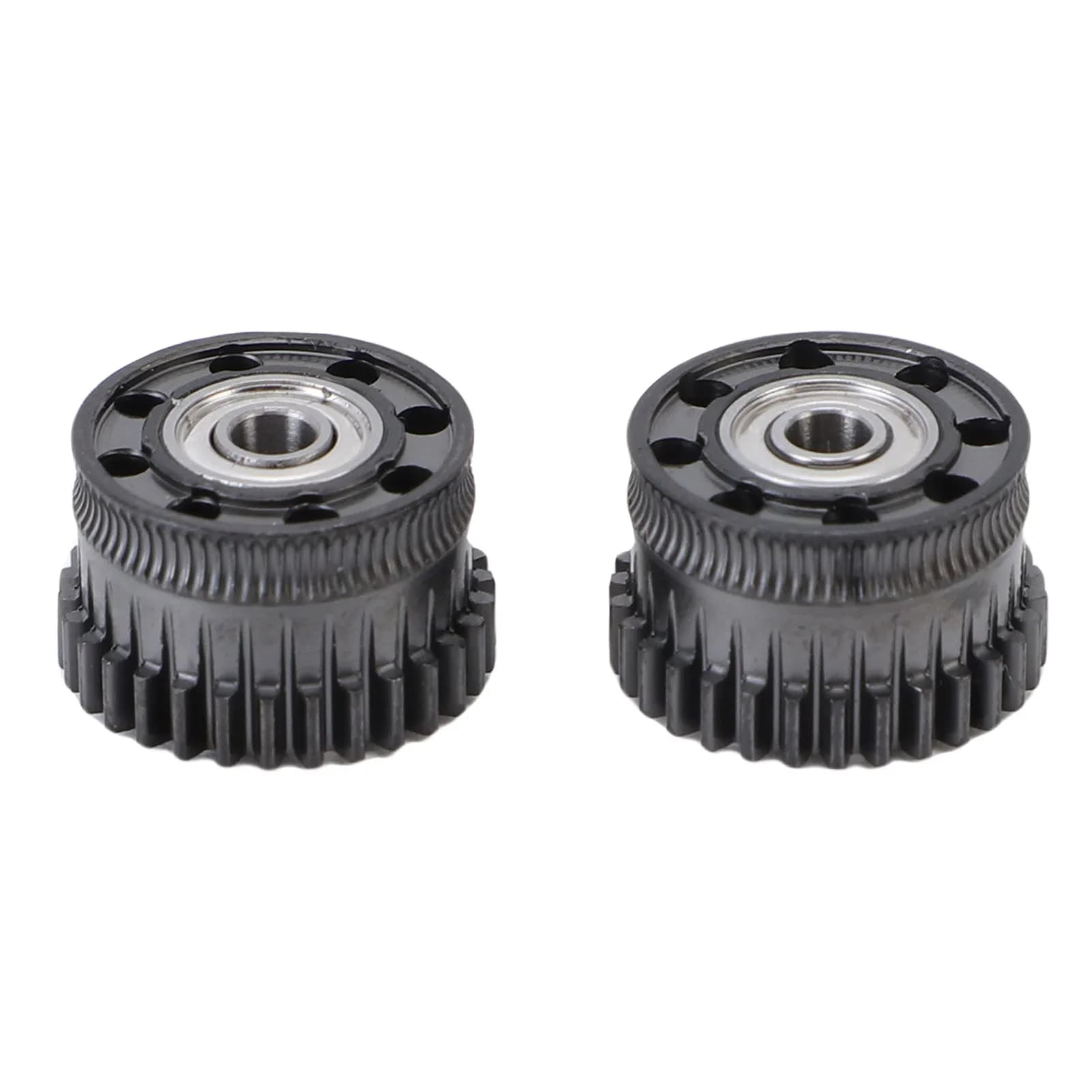Metal Gears for Extruder with Perforated Design, Tempered Steel Gear Kit for 3D Printers PLA PETG ABS, Spare Parts