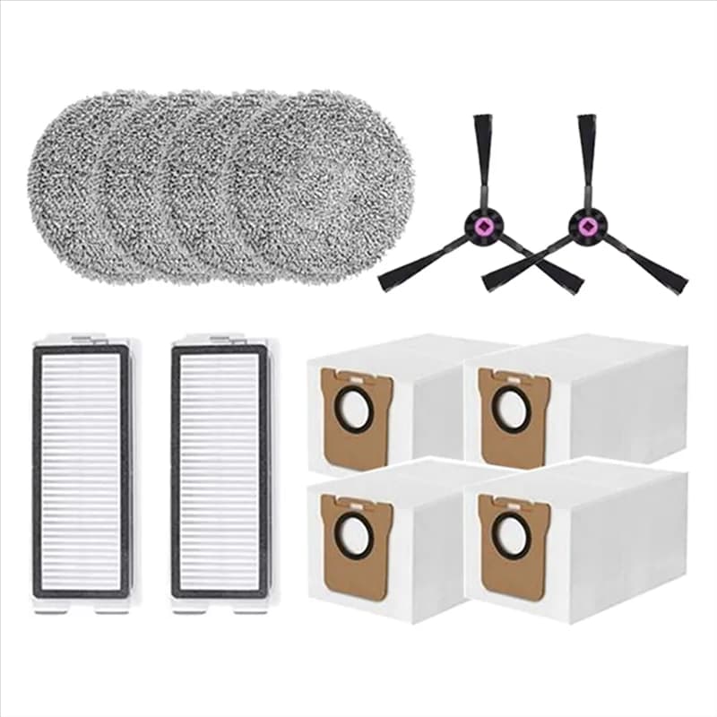 B98A-12PCS Per JONR P20 PRO / JONR T5 Pro Robot Aspirapolvere Parti di Ricambio Spazzola Laterale Filtro Mop Sacchetto di Polvere di Stoffa