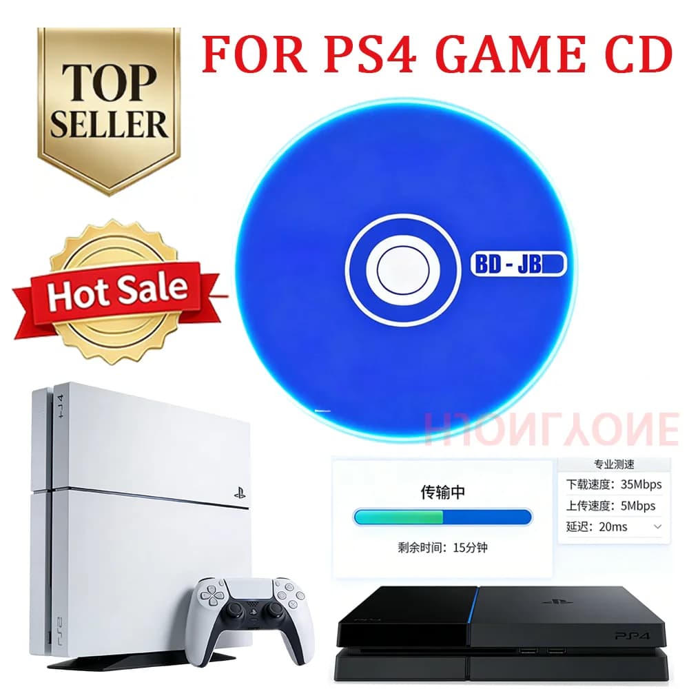 Disco per Jailbreak PS4 12.52, Combo Flash Drive e Disco Rigido per Giochi, per Firmware 9.00-12.52, Backup Giochi