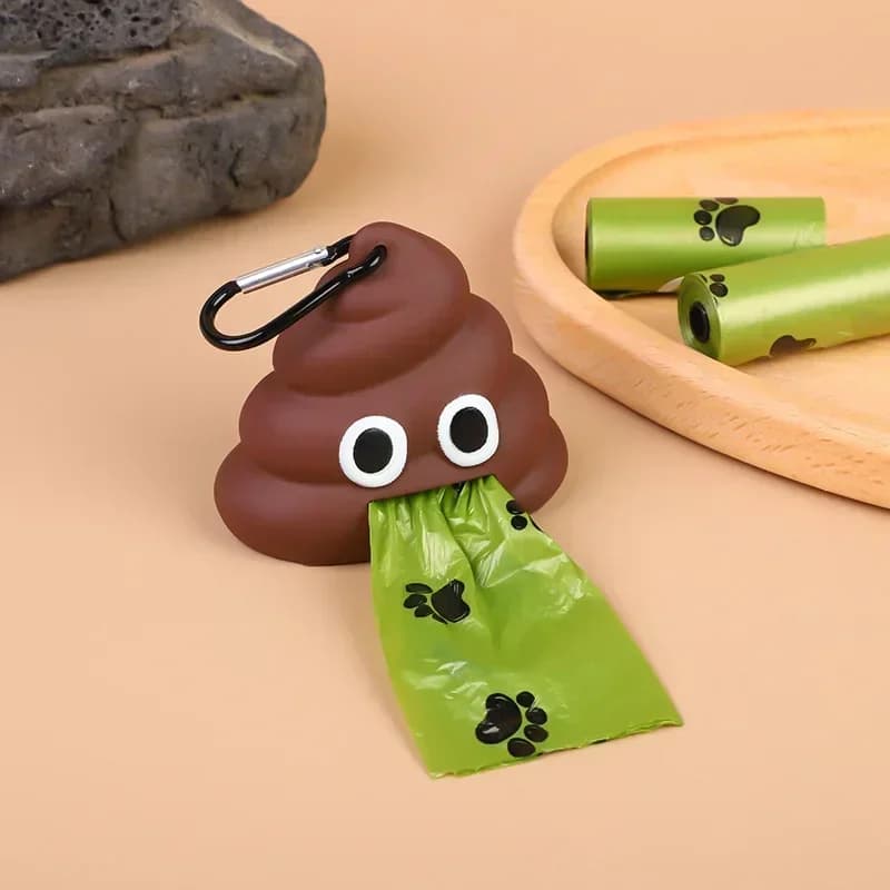 Dispenser Portatile per Sacchetti Igenici per Animali Domestici, Contenitore per Sacchetti Biodegradabili per Rifiuti di Cani e Gatti, Ideale per Viaggi all'Aperto