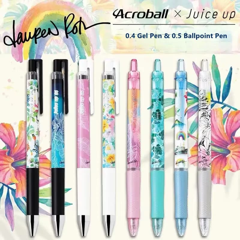 1 pz Pilot Juice Up Acroball Illustrations botaniche hawaiane Limitate Penna gel da 0,4 mm Penna a olio media da 0,5 mm Cancelleria giapponese