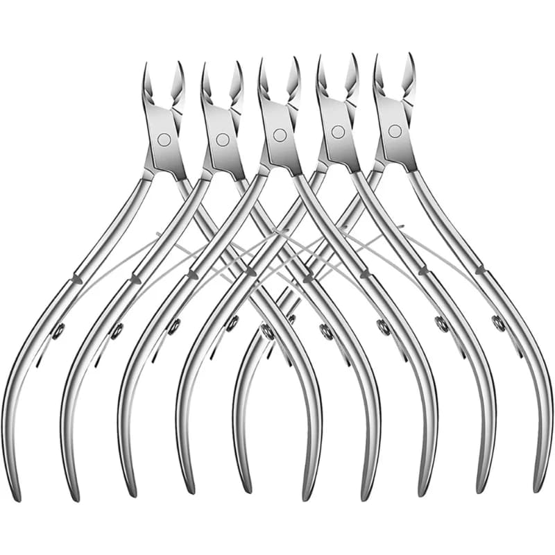 Tagliacuticole Trimmer Rimozione della pelle morta Pedicure Frese in acciaio inossidabile Strumento Tronchesi per cuticole Forbici per manicure per unghie