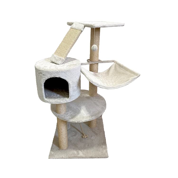 Modern Solid Wood Outdoor Cat Tree