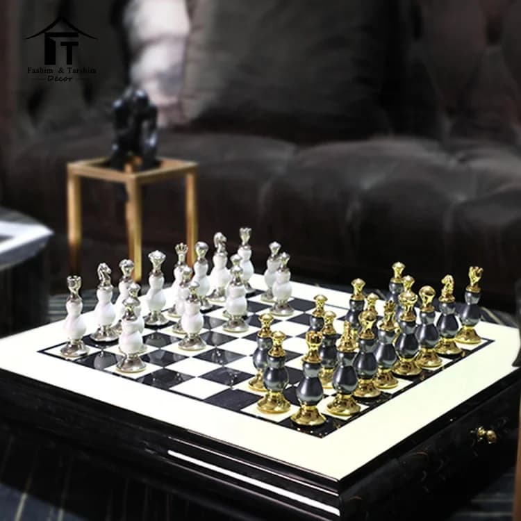 Classico Gioco di Scacchi in Legno, Giocattolo Educativo, Set di Scacchi