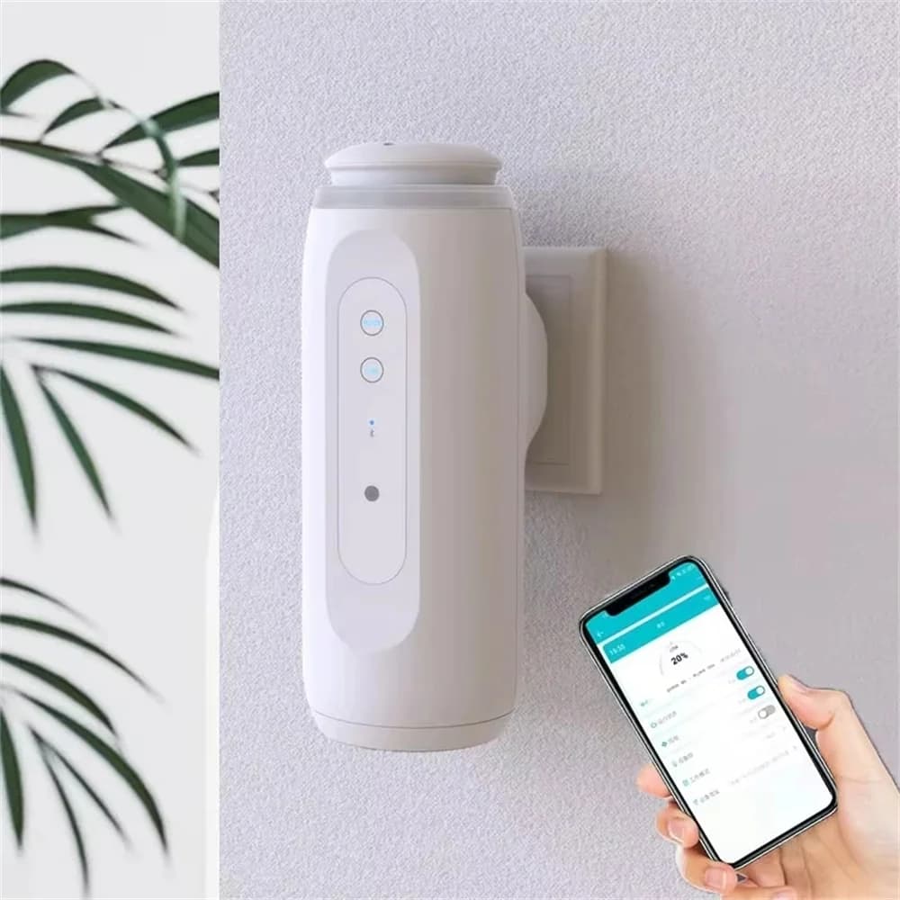 Diffusore di aromi con tappo a parete diffusore di fragranze intelligente per distributore di odori domestici deodorante per ambienti diffusore di profumo Spray automatico