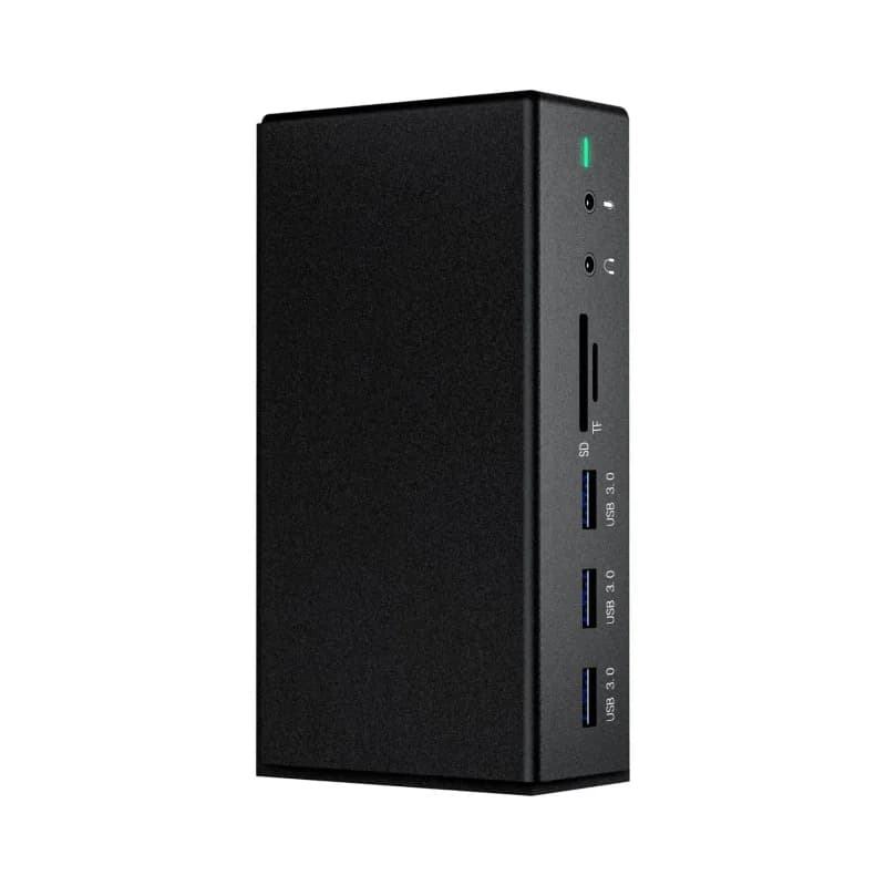 Docking Station DisplayLink 15 IN 1, Docking Station 3 monitor con Dual HDMI,VGA,USB3.0,Ethernet,PD per MacBook Pro/Air/Dell