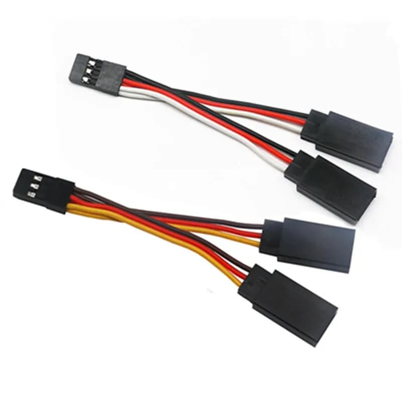 100mm 1 maschio a 2 femmina connettore RC Servo Y cavo di prolunga cavo di piombo per RC Servo JR Futaba RC aereo elicottero auto