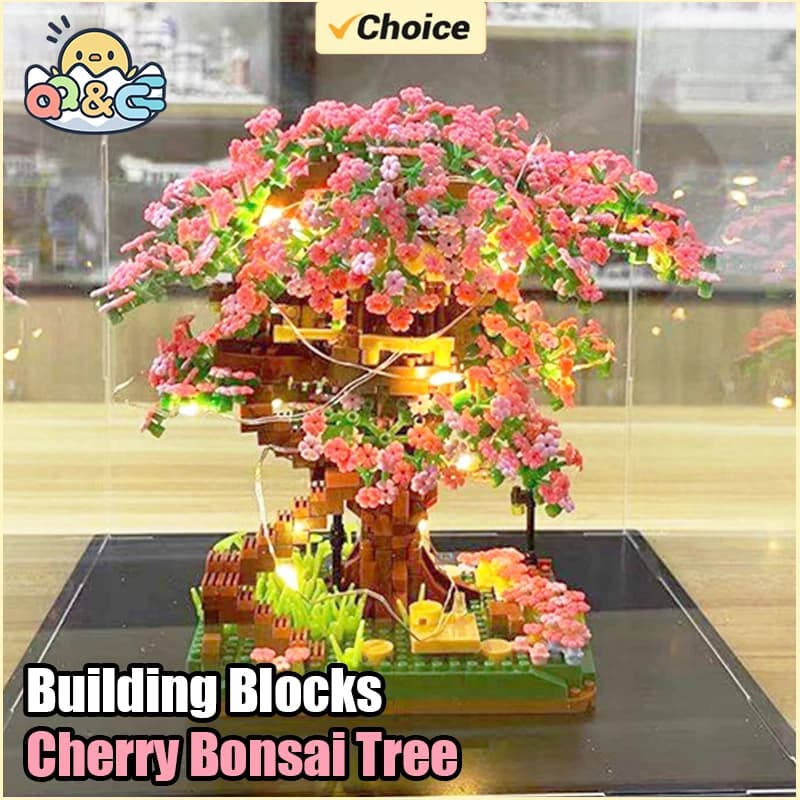 1130PCS Creativo Sakura Casa sull'albero Building Blocks Città Street View Architettura Modello Micro Mattoni Regalo Giocattolo per Kid Ragazza Adulto