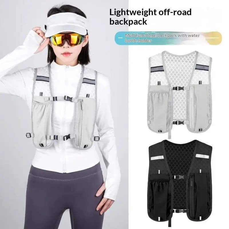 2L Hydration Running Vest For Women Men Adjustable Chest Strap Comfortable Lightweight Pack For Marathon Hiking Cycling