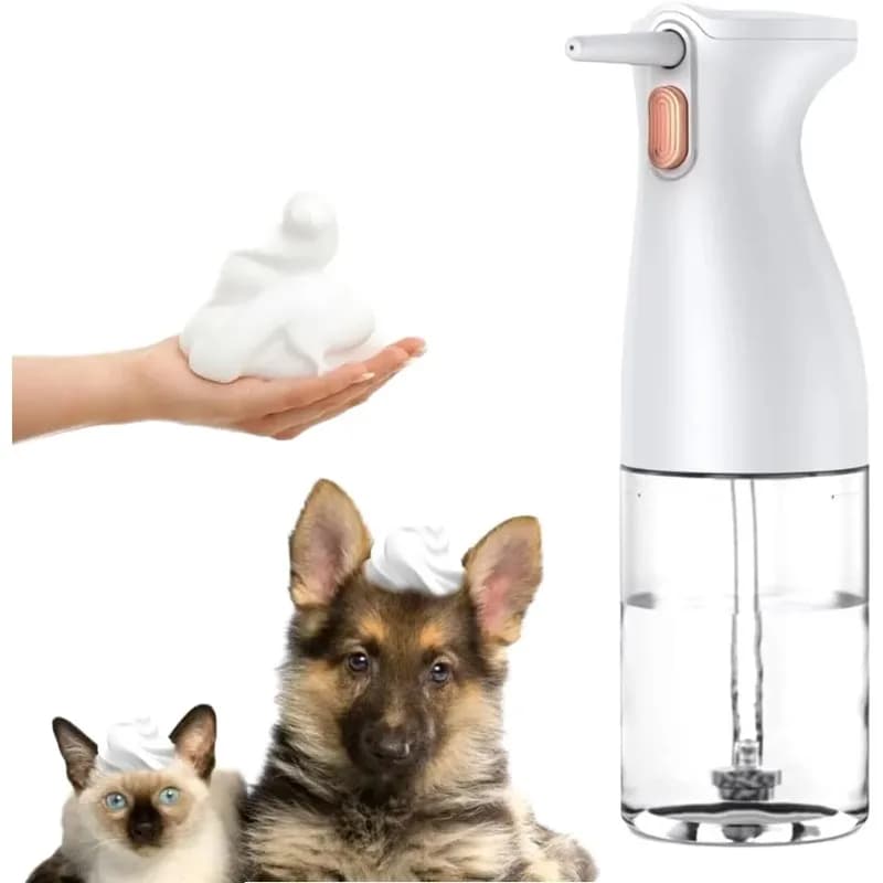 Moderno portatile ecologico ABS lavatrice per cani shampoo spray anatra schiuma per animali domestici macchina automatica per schiuma in stock pulizia toelettatura