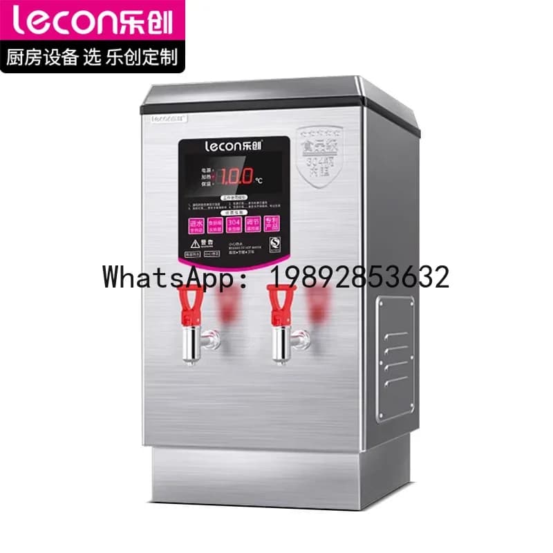 Bollitore elettrico, completamente automatico, in acciaio inox da 30 litri, ideale per negozi di tè al latte.