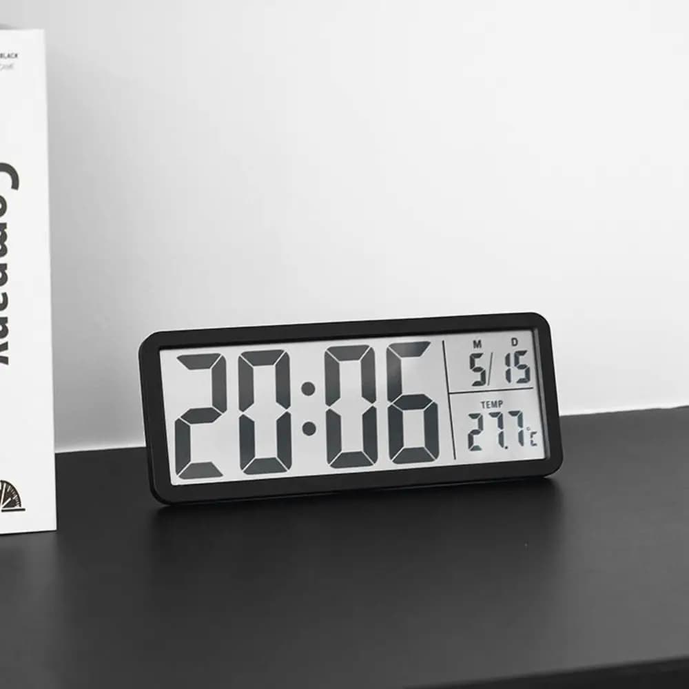 New Multifunction Electronic Wall Clock with Temperature, Digital LED Watch with Date, Home and Table Display