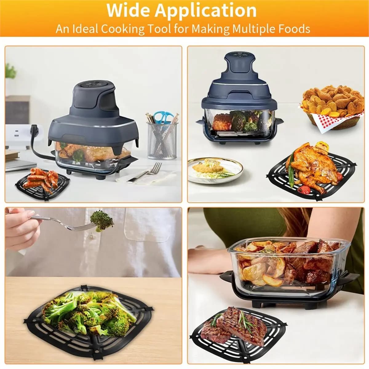 AA83 Air Fryer Grill Pan for FN101GY Air Fryer, Air Fryer Replacement Parts Grill Pan Grill Plate