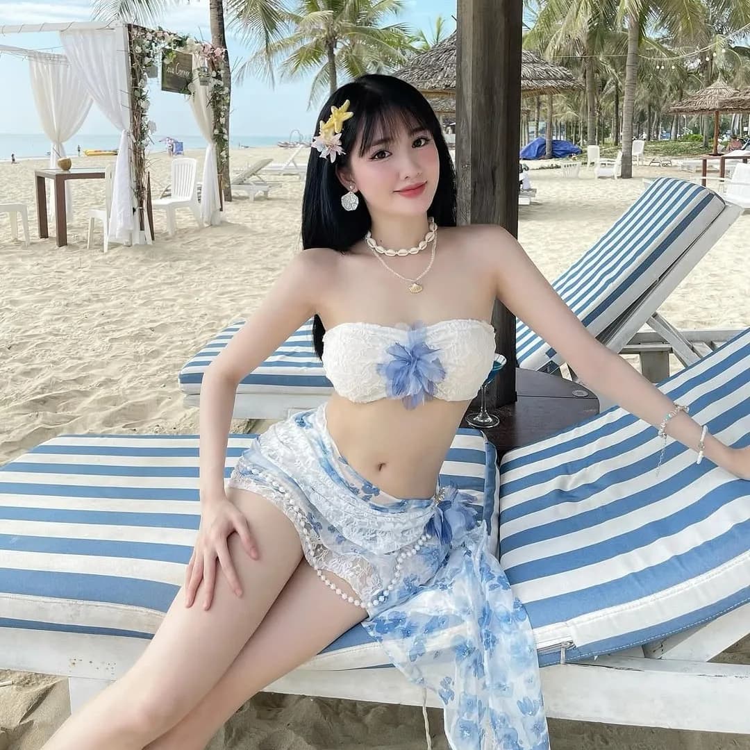 New Summer Indoor Swimwear 2026 Pure Desire Women's Sexy Korean Style with Bandeau Charm for Sea Holidays