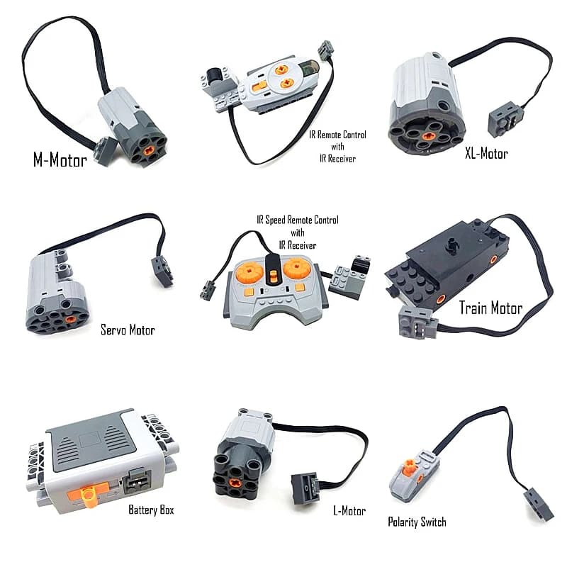 Technical Parts Engine power multiple functions 8293 8883 train servomotor tool PF model set blocks compatible with all brands