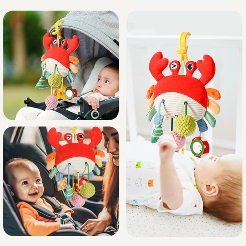 1Pc Nuovo Lettino Appeso Con Coulisse Giocattolo Neonato Passeggino Giocattolo Animale Sveglio Giocattoli Educativi Presa A Mano Peluche Divertimento Giocattolo Della Prima di Letto