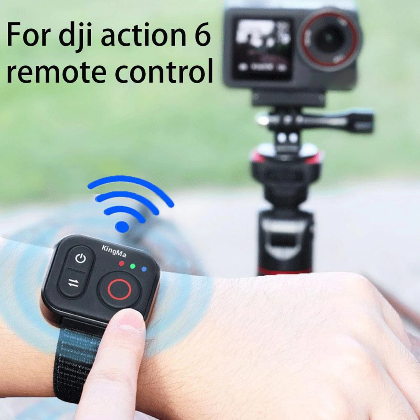 BT remote control for Action Camera, Wireless accessory for DJI Osmo 360/Action 6/5 Pro/4 and Insta360 X5/X4/X3